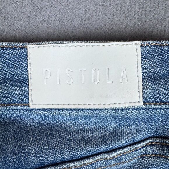 PISTOLA Monroe Crop Lenora Womens Size 27 (27x26) Blue Style P00016991SR - Picture 12 of 12